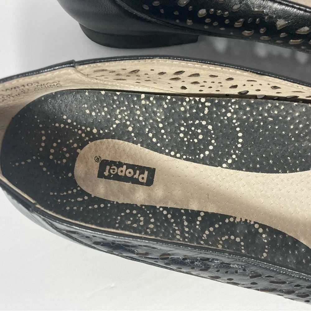 Propet black leather